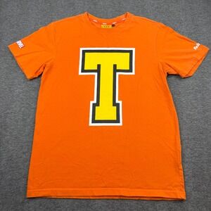 Feltics Marvel Thor T-Shirt Mens Medium Orange Graphic Tee Short Sleeve Cotton